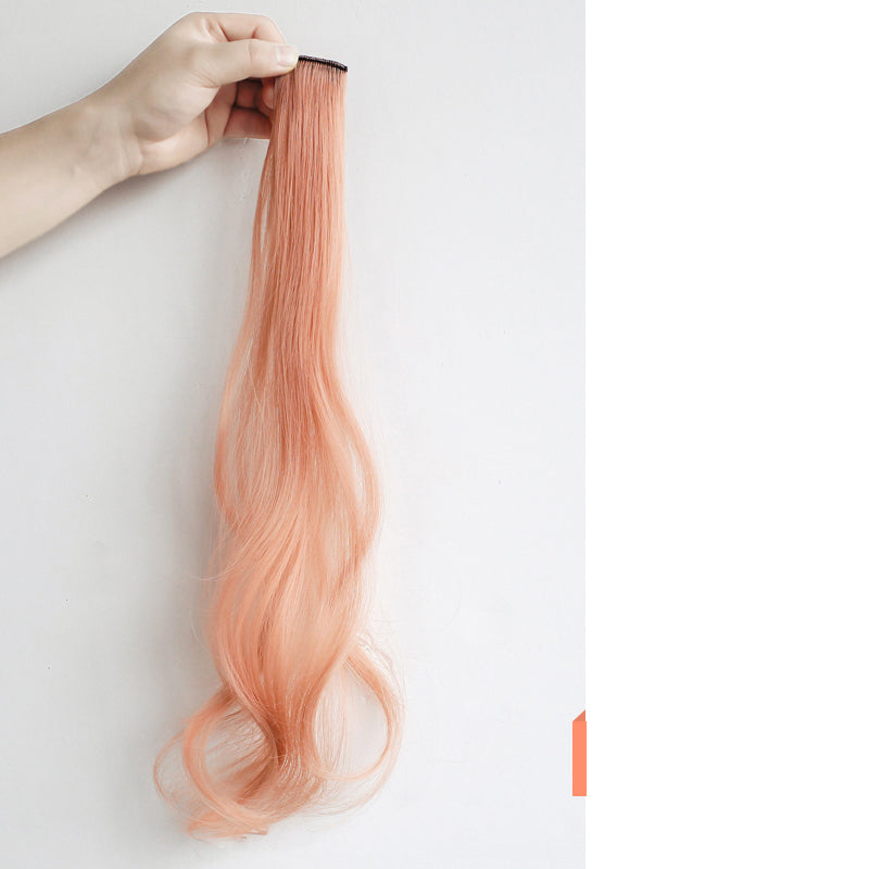 Curly Hair Hanging Ears – Long Highlighted Hair Extension Wig