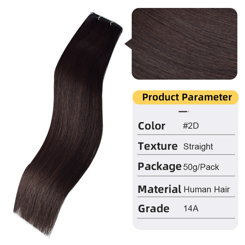 Premium Second-Gen Hand-Knitted Human Hair Weft