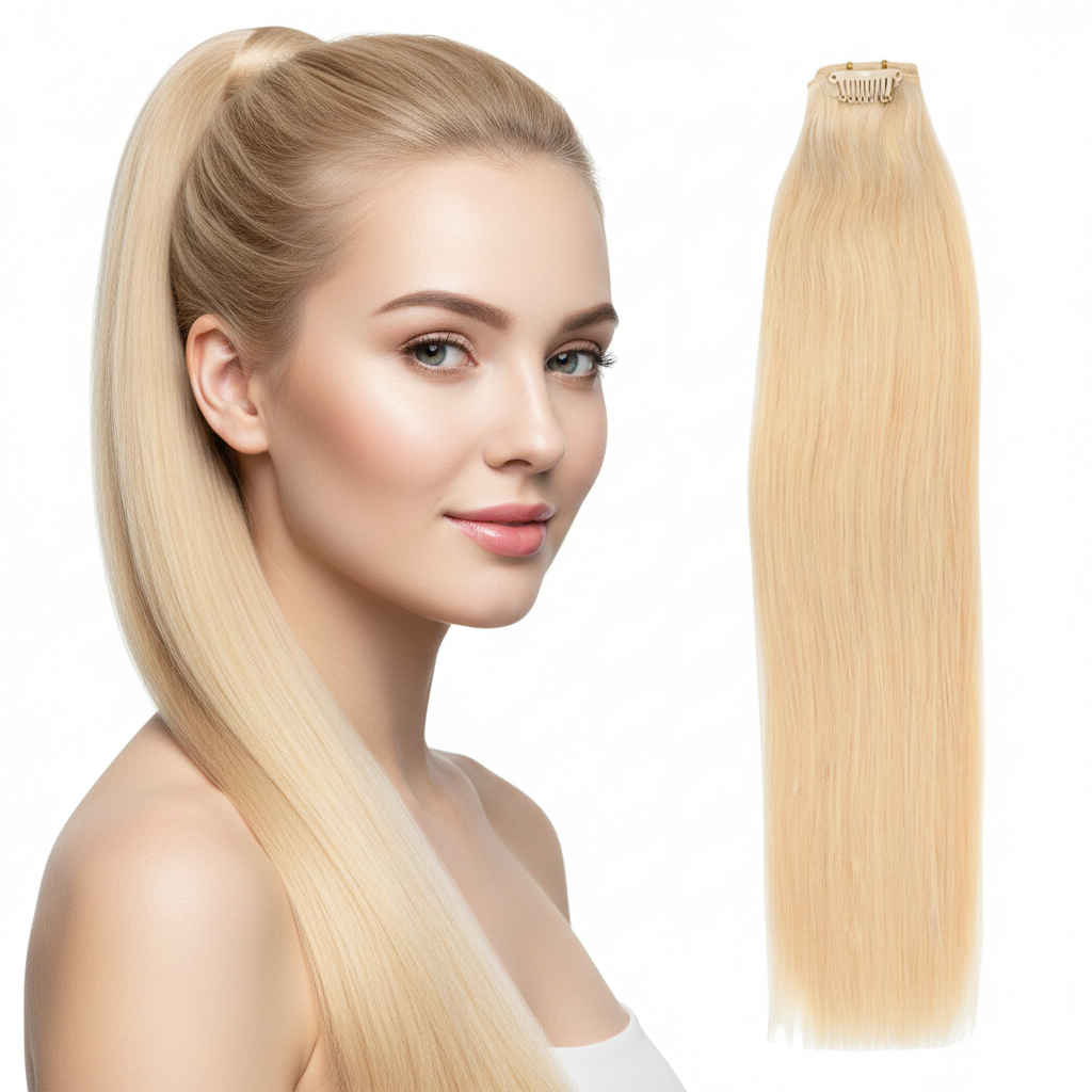 Premium Second-Gen Hand-Knitted Human Hair Weft